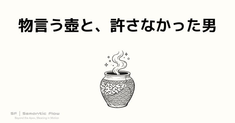 物言う壺と、許さなかった男