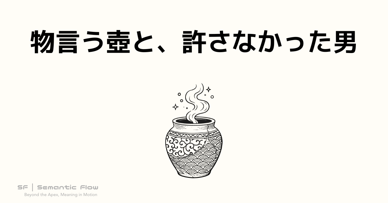 物言う壺と、許さなかった男